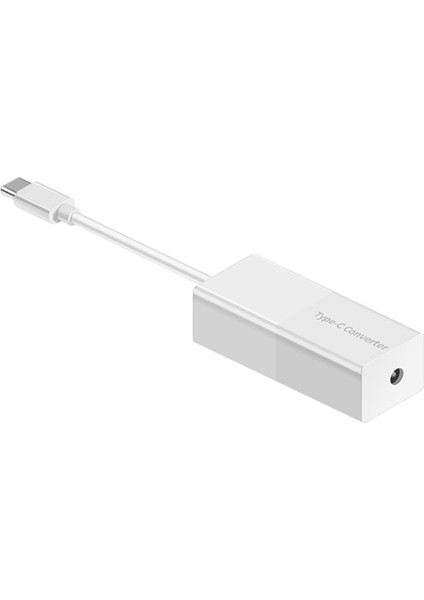 65W USB Tip C Dc Güç Adaptörü Dönüştürücü 5.5x2.5mm Dişi USB C Dizüstü Telefon Adaptörü (Beyaz) (Yurt Dışından)