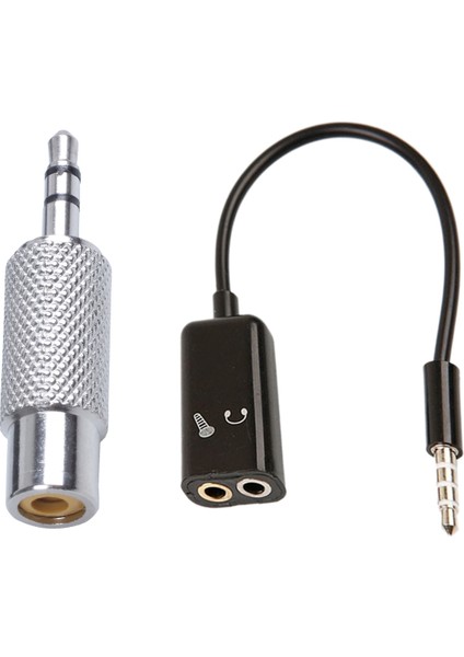 Adet Aksesuar: 1 Adet 3.5mm Stereo Erkek - Rca Mono Dişi Ses Adaptörü ve 1 Adet 3.5mm Stereo Ses Ayırıcı (Yurt Dışından)