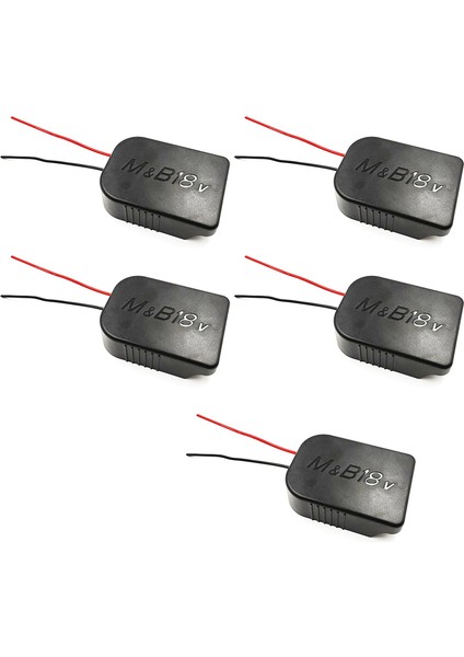 5x Adaptör ve 18V Pil Gücü Bağlantı Konnektörü Adaptörü 12 Awg Tel Adaptörlü Dock Tutucu (Yurt Dışından)