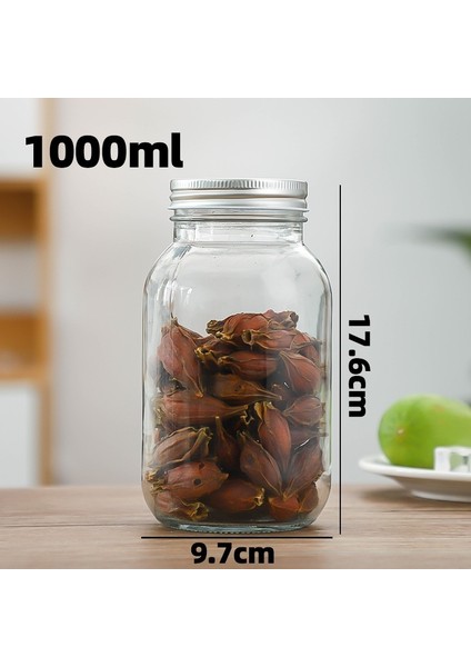 Kare Yuvarlak Şişe Cam Mühürlü Cam Şişe Kavanoz Konserve Şişe Cam Şişe (Yurt Dışından)
