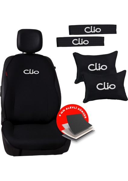 Renault Clio Nakışlı Jakar Dokuma Oto Minder ve Konfor Seti