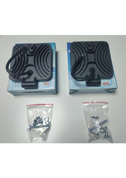 8 Adet Kare Çalışma Lambası Kalın Kasa (28MM) 8-110 Volt 6500K