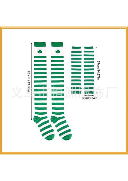 Aziz Patrick Günü Kostüm Süslemeleri Irlanda Günü Partisi Seti 10 Parça Set Yonca Boncuk Zincir Kör Gözlük Yeşil Omuz Askısı (Yurt Dışından) fiyatları