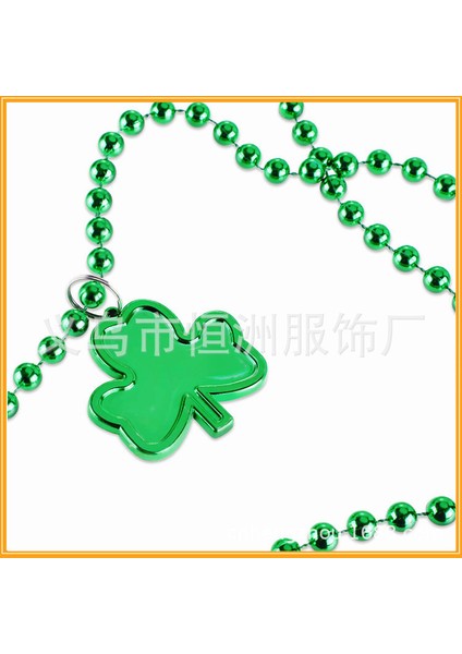 Aziz Patrick Günü Kostüm Süslemeleri Irlanda Günü Partisi Seti 10 Parça Set Yonca Boncuk Zincir Kör Gözlük Yeşil Omuz Askısı (Yurt Dışından) fırsatları