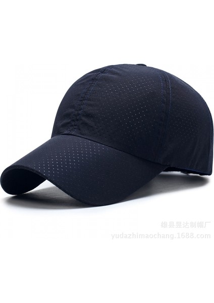 Unisex Düz Renk Beyzbol Şapkası Çabuk Kuruyan Nefes Alabilen Baba Şapkası (Yurt Dışından)
