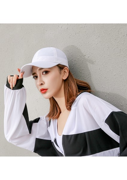 Unisex Düz Renk Beyzbol Şapkası Çabuk Kuruyan Nefes Alabilen Baba Şapkası (Yurt Dışından) indirimleri