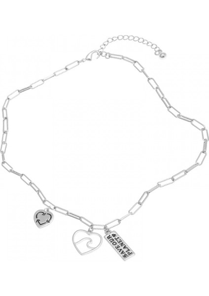 Ins Soğuk Metal Tarzı Kolye Kadınsı Mizaç Avrupa ve Amerikan Yeni Aşk Kolye Klavikula Zinciri Kısa Boyun Zinciri Qingdao Takı (Yurt Dışından) fiyatları