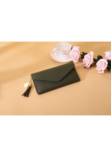 Women's Wallet Ladies Purse, Small Cash Walle, Tassels Pu Leather Multi-Slots Short Money Bag Clutch Holder Case For Girls With Rabbit-Shaped Metal Tassels Pendant Gift Bifold (Yurt Dışından) fiyatları