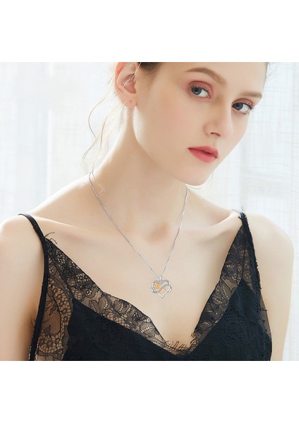 Romantik Sevgililer Yeni Yıl Hediyesi Mücevher Kolye, Kadınlar Için Kristal Kolye Kolye Takı Kadınlar Için Birthstone Kolye, Gül (Yurt Dışından) fırsatları