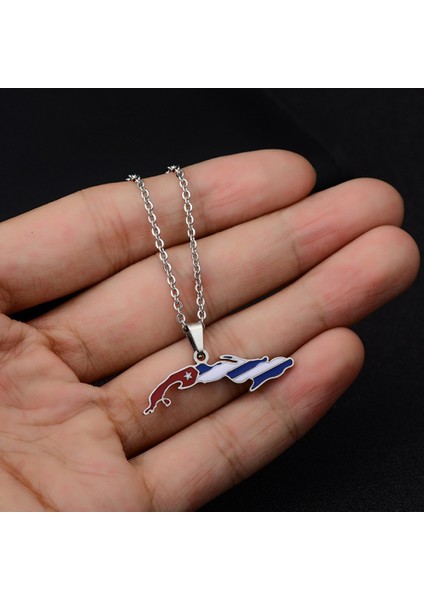 Paslanmaz Çelik Kolye Takı, Küba Cumhuriyeti Harita Kolye, Erkekler ve Kadınlar Için Moda Aksesuarları, Aile Veya Arkadaşlar Için En Iyi Hediye (Çelik Rengi) (Yurt Dışından) fiyatları