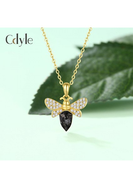 Romantik Sevgililer Yeni Yıl Hediyesi Mücevher Kolye, Kristal Kolye Kolye Takı Kadınlar Için Birthstone Kolye Kadınlar Için, Arı (Yurt Dışından)