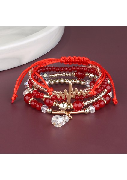 Kadınlar Için 1 Adet Bohemian Boncuk Bilezik Seti Çok Katmanlı Istiflenebilir Boncuklu Charm Streç Bildirimi Bilezik, Kadın Takı (Yurt Dışından) fiyatları