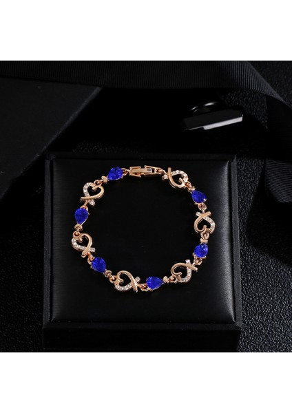 Kalp Şeklinde Kristal Bilezik Zirkon Rhinestone Bilezik Elmas Kakma Tasarım Bilezikler Aile Arkadaşı Için Hediyeler (Yurt Dışından) modelleri