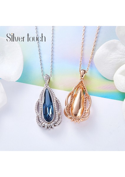 Romantik Sevgililer Yeni Yıl Hediyesi Mücevher Kolye, Kadınlar Için Kristal Kolye Kolye Takı Kadınlar Için Birthstone Kolye, Kristal Çiçekler (Yurt Dışından) fiyatları