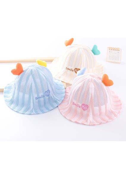 Bebek Güneş Şapkası Yaz Ince Bebek Şapkası Sevimli Süper Sevimli Ilkbahar ve Sonbahar Balıkçı Şapkası Güneş Koruma Şapkası, Bej (Yurt Dışından) fiyatları