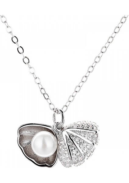 925 Ayar Gümüş Inci/aytaşı Kolye Birthstone Kolye Kadınlar Için Doğum Günü Anneler Günü Takı Hediyeler Anne Onun Kadın Kızlar Için (Yurt Dışından)