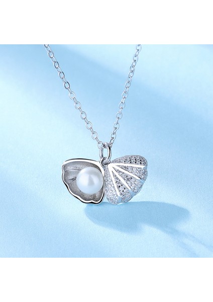 925 Ayar Gümüş Inci/aytaşı Kolye Birthstone Kolye Kadınlar Için Doğum Günü Anneler Günü Takı Hediyeler Anne Onun Kadın Kızlar Için (Yurt Dışından)