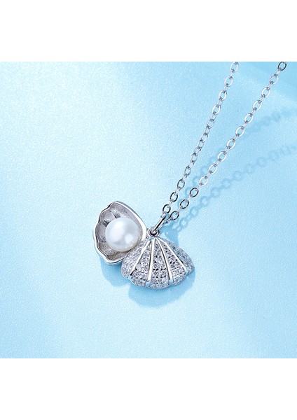 925 Ayar Gümüş Inci/aytaşı Kolye Birthstone Kolye Kadınlar Için Doğum Günü Anneler Günü Takı Hediyeler Anne Onun Kadın Kızlar Için (Yurt Dışından)
