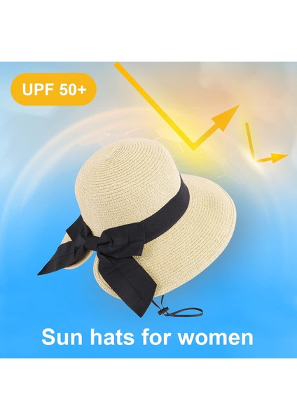Kadın Güneş Şapkaları Upf 50+ Kadın Hafif Katlanabilir/paketlenebilir Plaj Güneş Şapkası (Yurt Dışından) fırsatları
