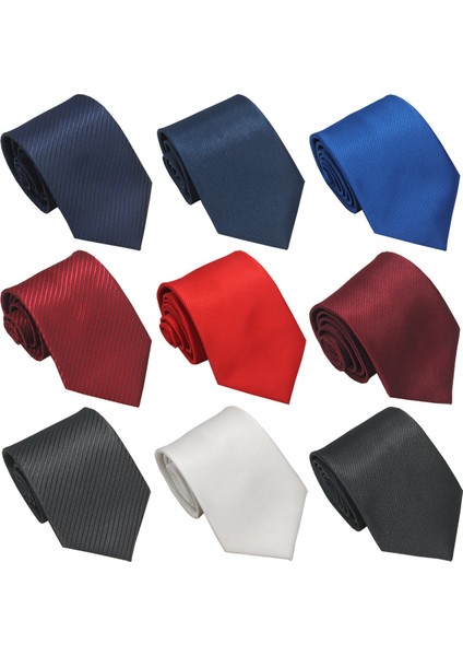 Iş Amaçlı Gündelik Erkek Kravat, Polyester Ipek Dimi, El Yapımı Düz Renk Kravat, Beyaz (Yurt Dışından)