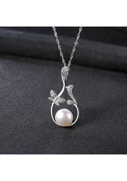 925 Ayar Gümüş Inci/aytaşı Kolye Birthstone Kolye Kadınlar Için Doğum Günü Anneler Günü Takı Hediyeler Anne Onun Kadın Kızlar Için (Yurt Dışından) modelleri