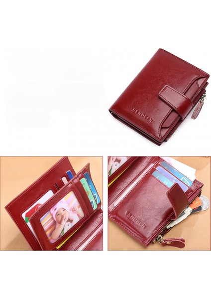Smart Anti-Theft Gps Vertical Men's Women's Wallet Slim Tri-Fold Cowhide Leather Men's Uk Multi Card Sleeve And Card Holder, Wallet With Rfıd Blocking And Zipper Coin Pocket (Yurt Dışından)