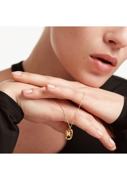 Kadınlar Için Kolye, Kızlar Altın Kaplama Mektup Kolye Kolye M Harfi Takı Hediye Eşi Yıldönümü Doğum Günü (Yurt Dışından) fiyatları