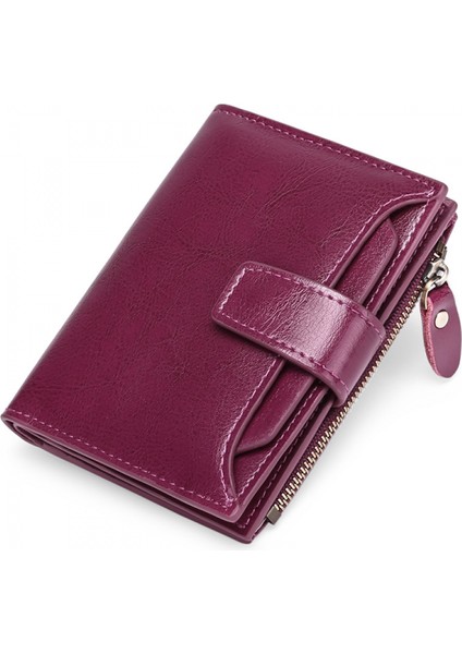 Smart Anti-Theft Gps Vertical Men's Women's Wallet Slim Tri-Fold Cowhide Leather Men's Uk Multi Card Sleeve And Card Holder, Wallet With Rfıd Blocking And Zipper Coin Pocket (Yurt Dışından)