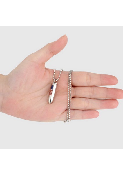 Avekı Külleri Için Urn Kolye, Kremasyon Takı Mermi Amerikan Bayrağı Kremasyon Külleri Urn Kolye Paslanmaz Çelik Anıt Kolye, Stil B (Yurt Dışından) fırsatları