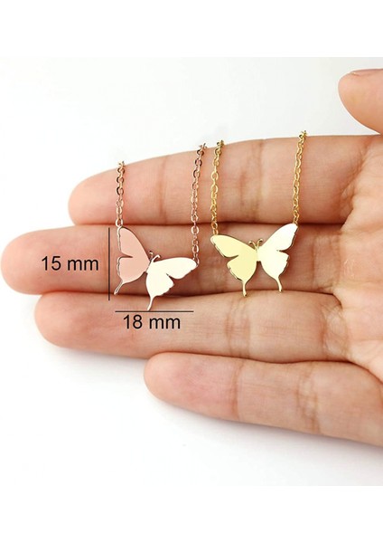 Avekı Altın Zarif Ilk Kolye 18K Altın Kaplama Kelebek Kolye Isim Kolyeler Narin Günlük Kolye Kadınlar Için Minimalist Kişiselleştirilmiş Takı (Yurt Dışından) fiyatları