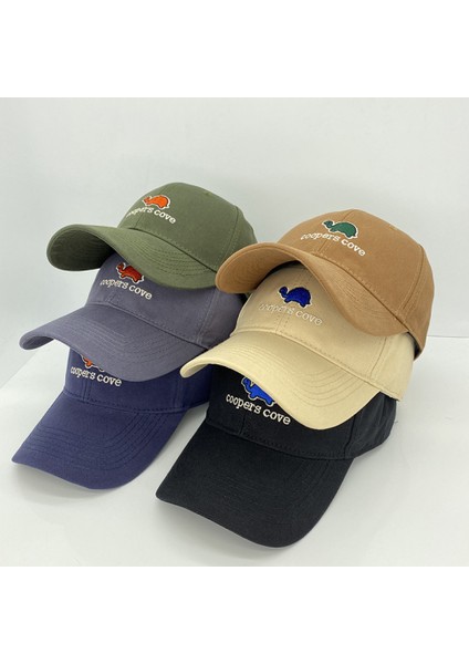 Şapka Kadın Sevimli Dinozor Nakış Bahar ve Yaz Kişilik Basit Beyzbol Şapkası Erkek (Gri Mavi) (Yurt Dışından) fiyatları