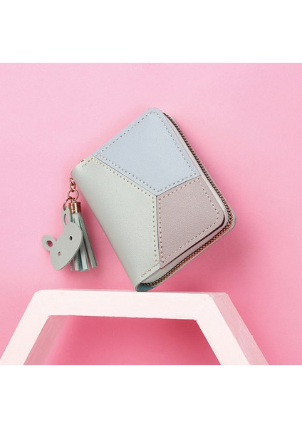 Ladies Credit Card Holder Wallet Zipper Leather Card Holder Rfıd Blocking Ladies Trumpet Accordion Wallet With Stainless Steel Zipper Ladies Compact Accordion Id Card Holder (Yurt Dışından)