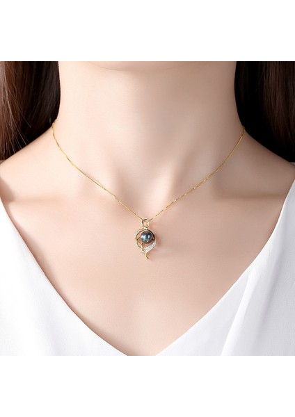 925 Ayar Gümüş Inci/aytaşı Kolye Birthstone Kolye Kadınlar Için Doğum Günü Anneler Günü Takı Hediyeler Anne Onun Kadın Kızlar Için (Yurt Dışından)