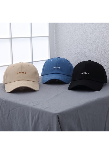 Harf Işlemeli Şapka Ayarlanabilir Beyzbol Şapkası(Mavi) (Yurt Dışından) modelleri