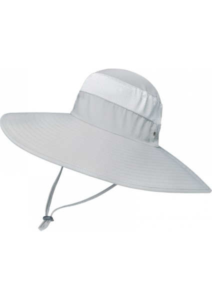 Erkekler ve Kadınlar Için Güneş Şapkası Uv Korumalı Kova Şapkası Upf 50+ Balıkçılık, Yürüyüş, Safari ve Bahçecilik Için Açık Hava Askeri Şapka-Beyaz (Yurt Dışından)