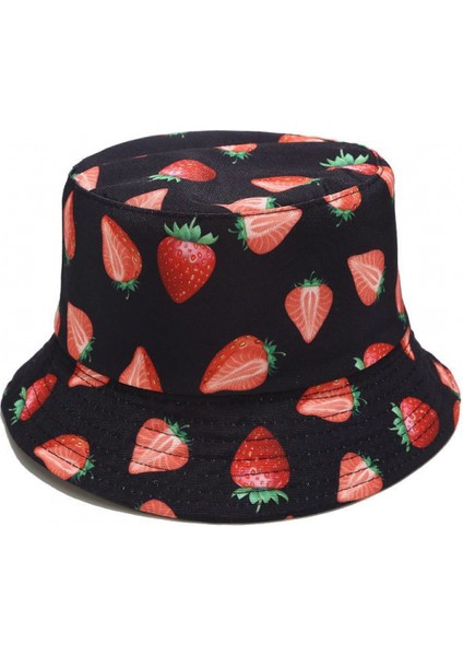 Uniseks Baskılı Çift Taraflı Aşınabilen Çift Taraflı Balıkçı Şapka (HATM006) (Yurt Dışından)