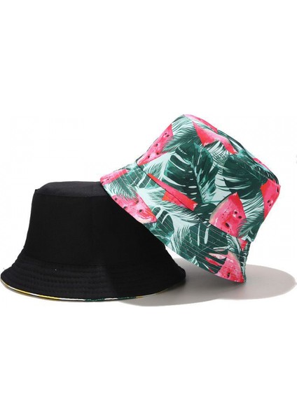 Uniseks Baskılı Çift Taraflı Aşınabilen Çift Taraflı Balıkçı Şapka (HATM006) (Yurt Dışından) fiyatları