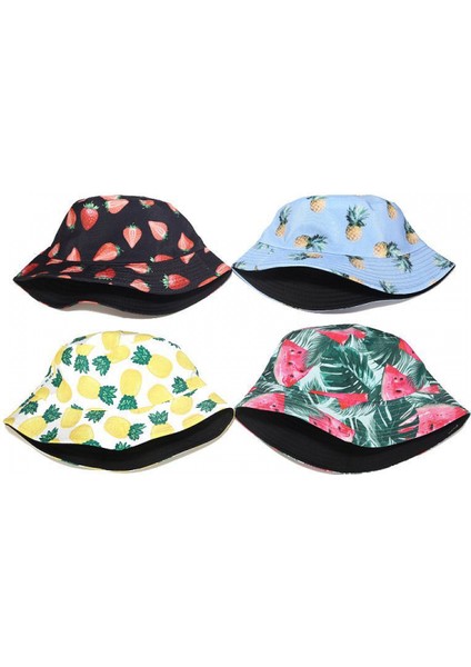 Uniseks Baskılı Çift Taraflı Aşınabilen Çift Taraflı Balıkçı Şapka (HATM006) (Yurt Dışından) fırsatları