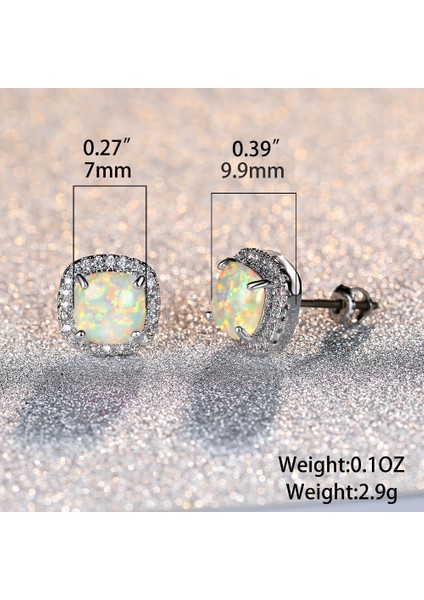 Beyaz Altın Kaplama Oluşturulan Pembe Pırlanta Küpe (Yurt Dışından) fiyatları