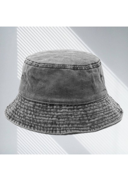Denim Kova Şapkası Unisex Güneş Şapkası Geniş Kenarlı Kova Şapkası Erkek Kadın Genç Dış Mekan (Gri) (Yurt Dışından) fiyatları