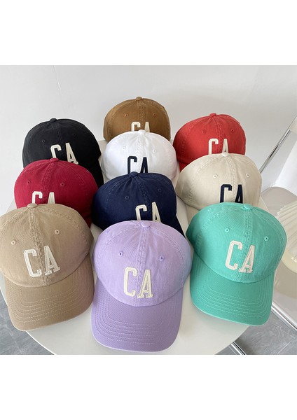 Şapka, Beyzbol Şapkası, Pamuklu Yıkama, Ca Letter, Yumuşak Üst, Çok Yönlü, Küçük Yüz, Sivri Şapka, Deve Mavisi (Yurt Dışından) fiyatları