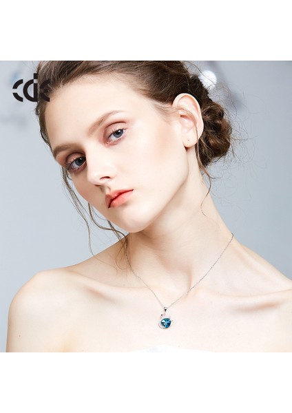 Romantik Sevgililer Yeni Yıl Hediyesi Mücevher Kolye, Kristal Kolye Kolye Takı Kadınlar Için Birthstone Kolye Kadınlar Için, Kuğu (Yurt Dışından) fiyatları