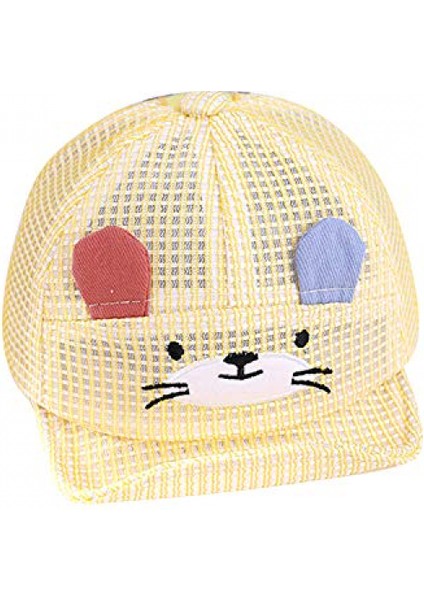 Bebek Sevimli Karikatür Geri Dönüşümlü Beyzbol Şapkası Bebek Güneş Şapkası ---- F (Yurt Dışından)