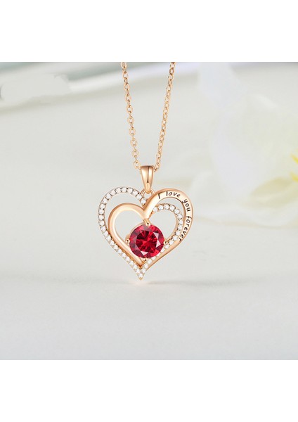 Romantik Sevgililer Yeni Yıl Hediyesi Mücevher Kolye, Kadınlar Için Kristal Kolye Kolye Takı Kadınlar Için Birthstone Kolye, Kelebek (Yurt Dışından) fırsatları