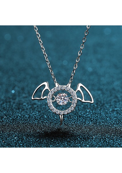 Zirkon Şeytan Kolye Kolye S925 Gümüş D Renk Kadınlar Için Ideal Kesim Pırlanta Kolye (Yurt Dışından) fiyatları