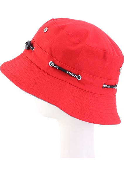 Balıkçı Şapkası Işık Tahtası Açık Katlanabilir Güneşlik Şapka Turist Şapkası, Kırmızı (Yurt Dışından)