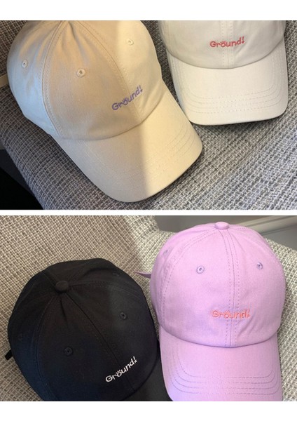 Unisex Basit Işlemeli Harf Ayarlanabilir Beyzbol Şapkası (Siyah) (Yurt Dışından) modelleri