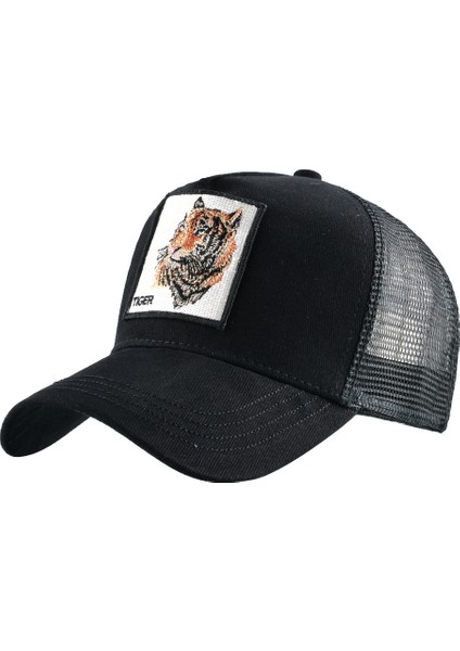 Hayvan Kuş Örgü Kamyon Şoförü Şapkası Snapback Kare Yama Unisex Beyzbol Şapkaları (Yurt Dışından)