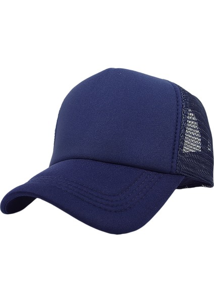 Iki Renkli Kamyon Şoförü Şapkası Ayarlanabilir Snapback Askılı Yazlık Örgü Şapka (Yurt Dışından)