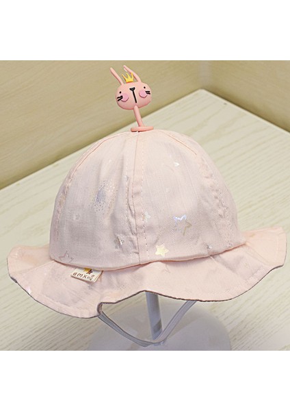 Çocuk Güneş Şapkaları Erkek ve Kız Güneş Koruyucu Balıkçı Şapkaları Bebek Şapkaları Yeni Doğan Bebek Güneş Şapkaları, Pembe (Yurt Dışından)